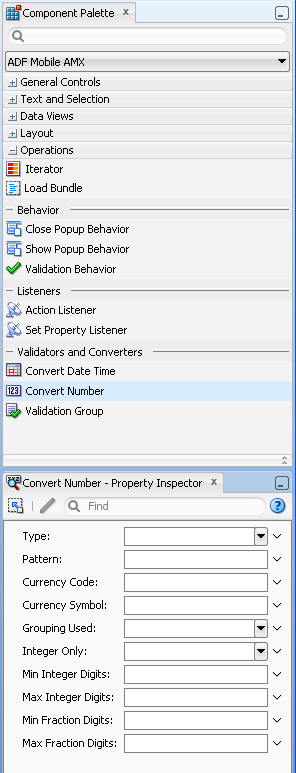 Convert Number in Component Palette