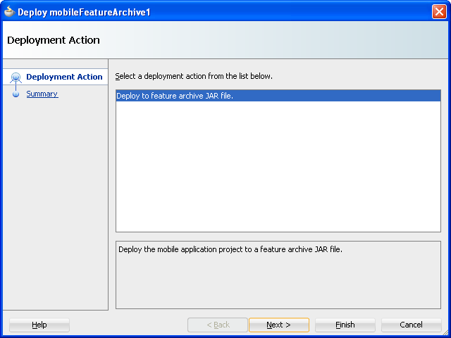 Deployment actions.