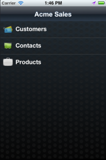 Applications display in a springboard.