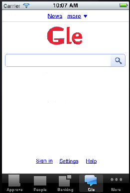 Web Page Display on iPhone