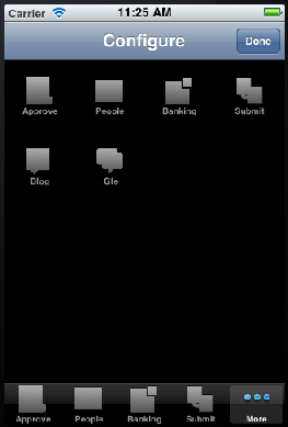 Configure mode on iPhone