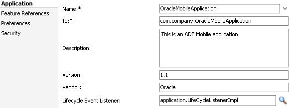 Enter a name for the application.