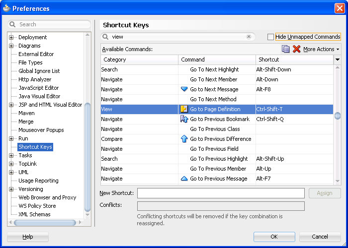 Opening Page Deninition from Preferences