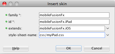 Use to customize the default skin.