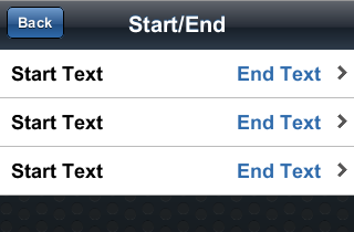 Left right list view layout