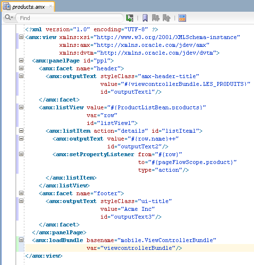 Localized String in ADF Mobile AMX File
