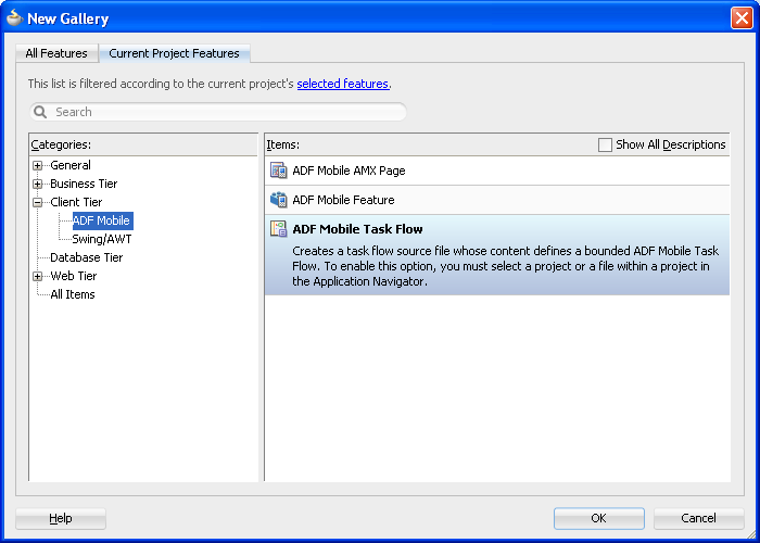 New ADF Mobile Task Flow