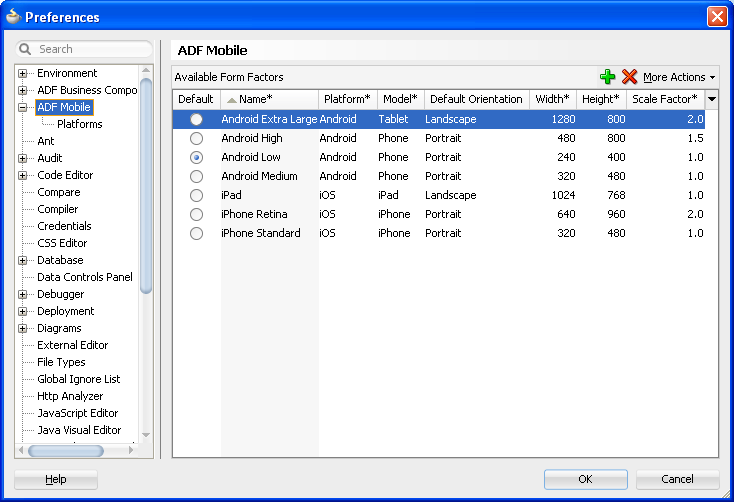 Setting JDeveloper preferences
