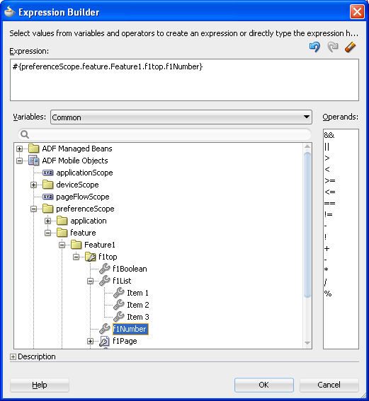 Using the preferenceScope object in EL expressions.