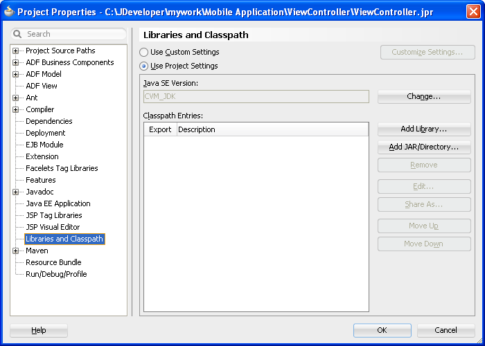 Selected project libraries are deployed.