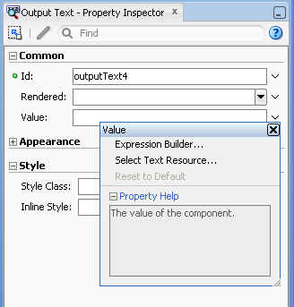 Selecting Text Resource