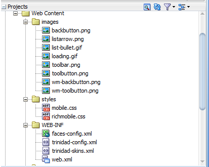 The default skinning files.