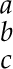image:Equation that shows a above b above c