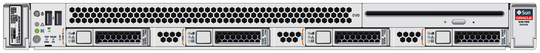 Figure showing the location and numbering of the drives in a server with four 2.5-inch drives and a DVD drive. image:Figure showing the location and numbering of the drives in a server with four 2.5-inch drives and a DVD drive.