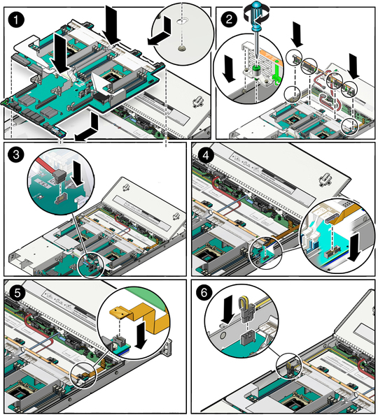 Figure showing how to install the motherboard. image:Figure showing how to install the motherboard.