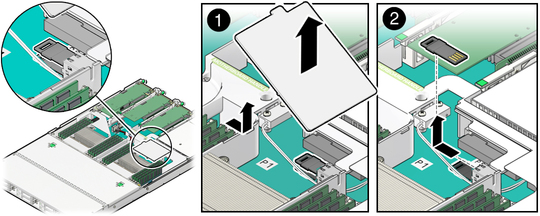 Figure showing how to remove an internal USB flash drive. image:Figure showing how to remove an internal USB flash drive.