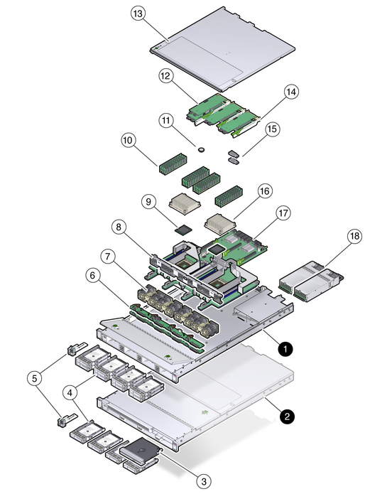 Figure showing exploded view of the system components. image:Figure showing exploded view of the system components.