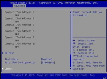 This figure shows the BMC Network Configuration screen. image:This figure shows the BMC Network Configuration screen.