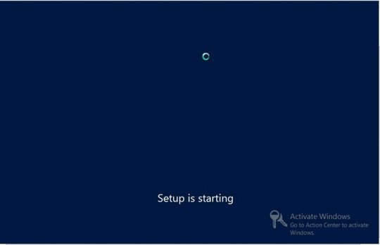 The Setup is starting screen. image:The Setup is starting screen.