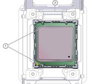 image:Smaller Processor Installed in a Motherboard Processor Socket