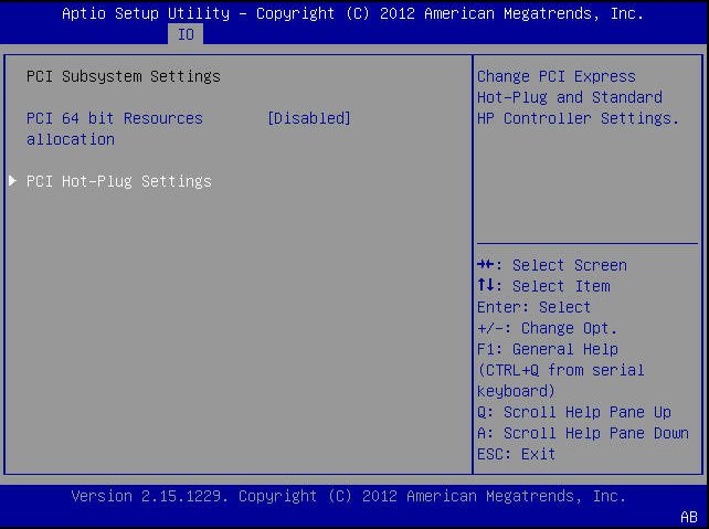 image:A screen capture showing the BIOS Setup Utility I/O menu screen.