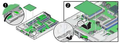 image:An illustration showing how to remove a REM card option.