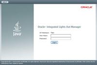 image:Graphic showing the ILOM login page.