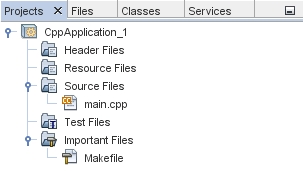 image:Projects tab