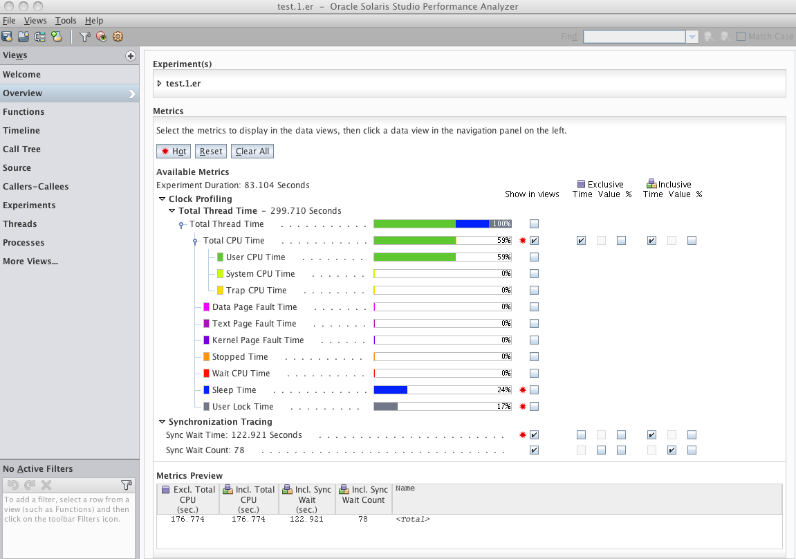 image:Overview page of Synchronization Tracing Experiment