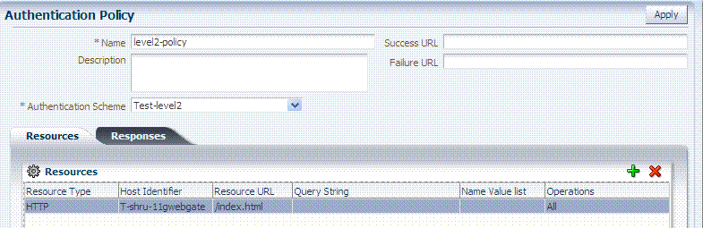 Step Up Authentication Policy for Lower-Level Applications