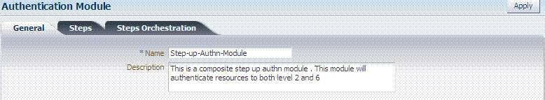 Step Up Authentication Module Summary