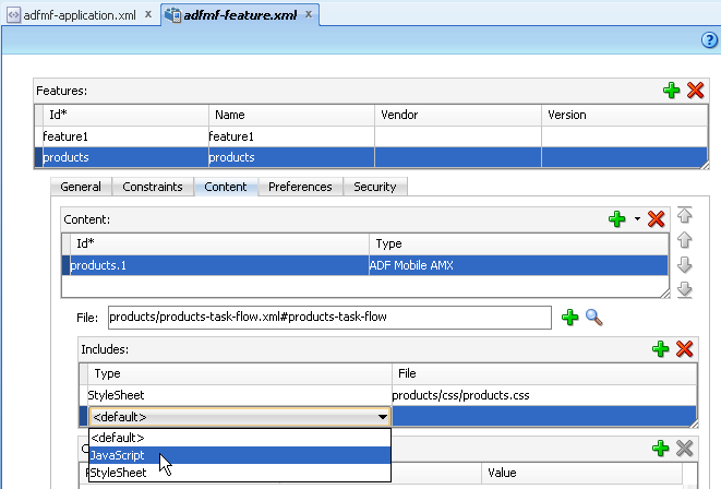 Select the content implementation.