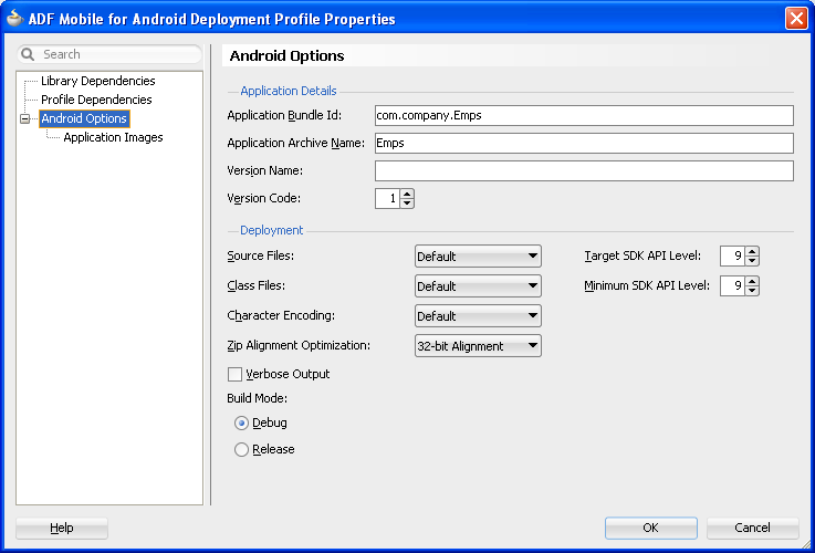 Edit a deployment profile&rsquo;s default values.