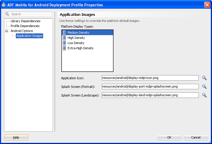 Use to override the default image.