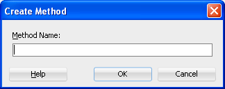 Create Method Dialog
