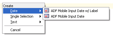 Context Menu for Date Controls