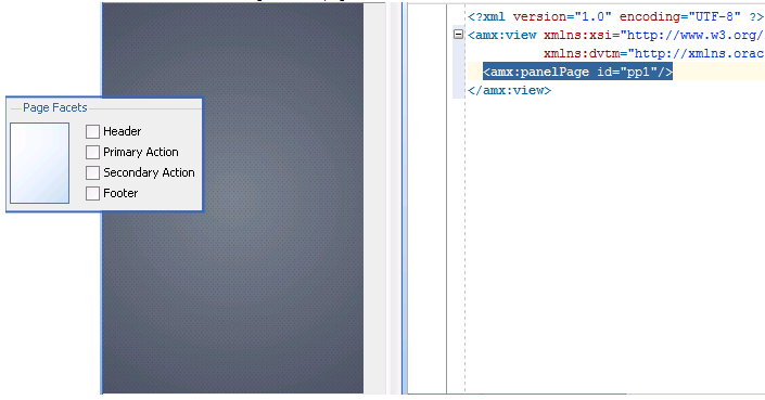 ADF Mobile AMX Page Without Facets