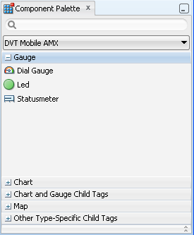 Gauge Components in the Component Palette