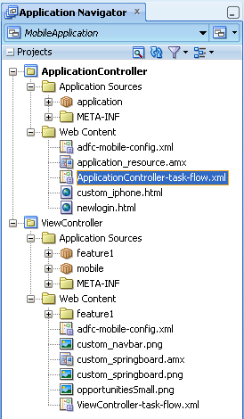 The mobile-specific artifacts. The mobile-specific artifacts.