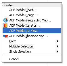Context Menu for List View Control