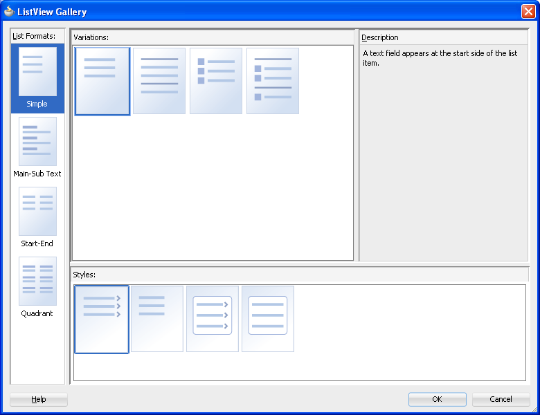 ListView Gallery