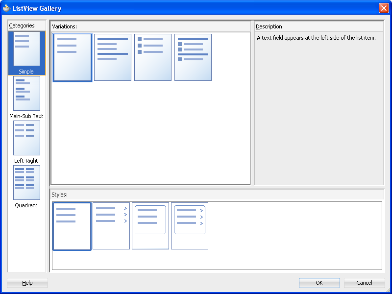 ListView Gallery