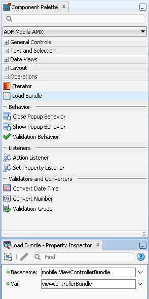 Load Bundle in Component Palette
