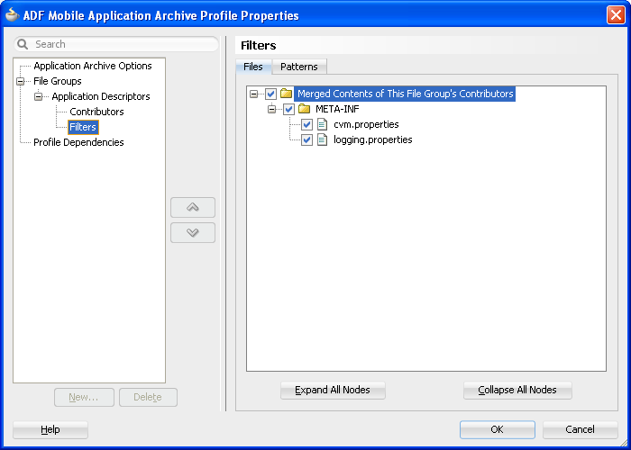 Edit content filters.