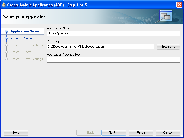 Naming the application.