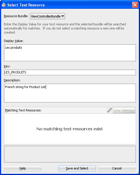 Select Text Resource Dialog