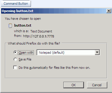 File download dialog