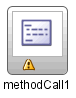 Warning icon for method call activity. Warning icon for method call activity.