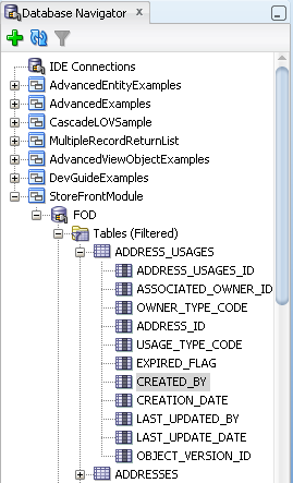 History columns for a table in FOD schema