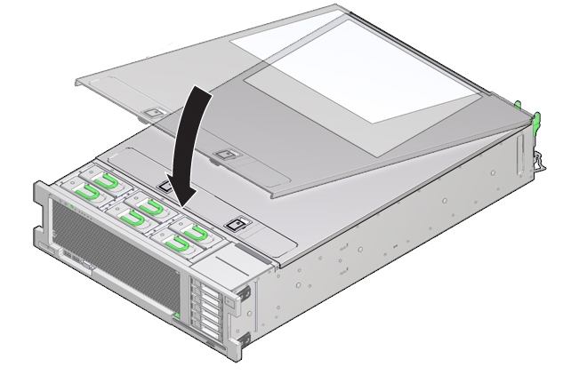 image:An illustration showin the server top cover.